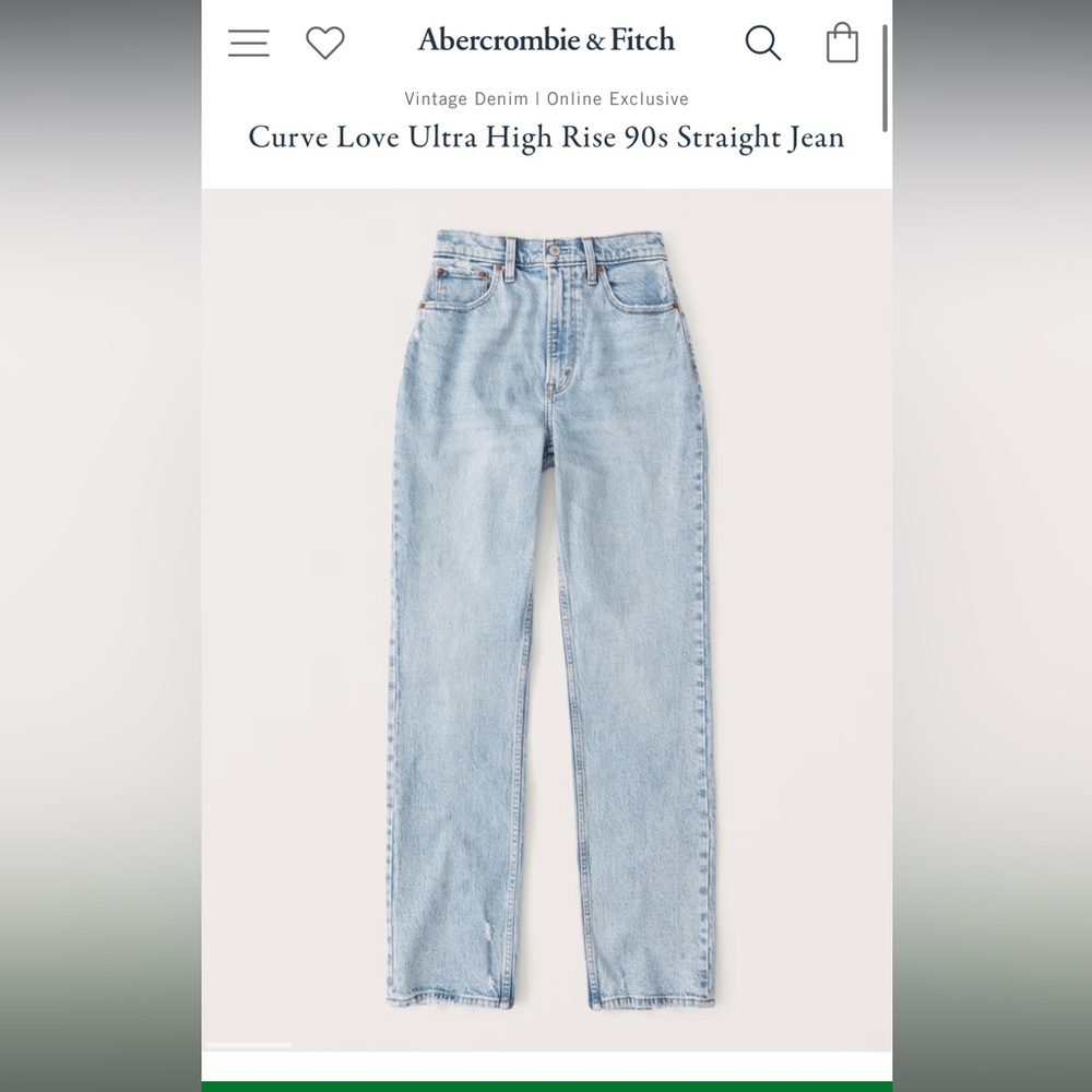 90s ultra high rise straight curve love jean tall!